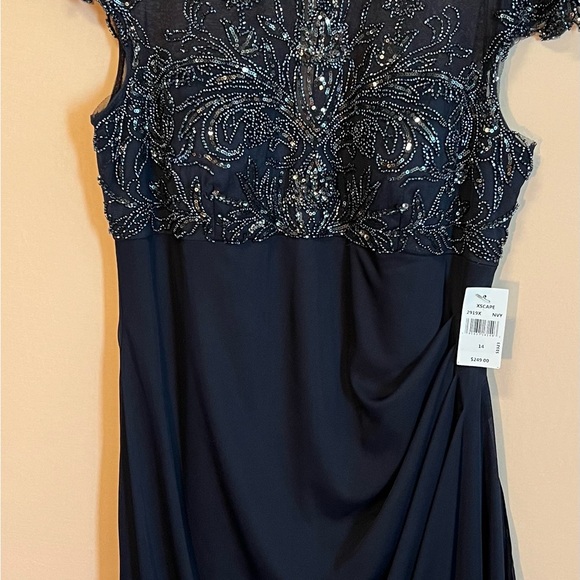 XSCAPE Navy Floor Length  Evening Gown
NWT (Firm Price) - Picture 10 of 12